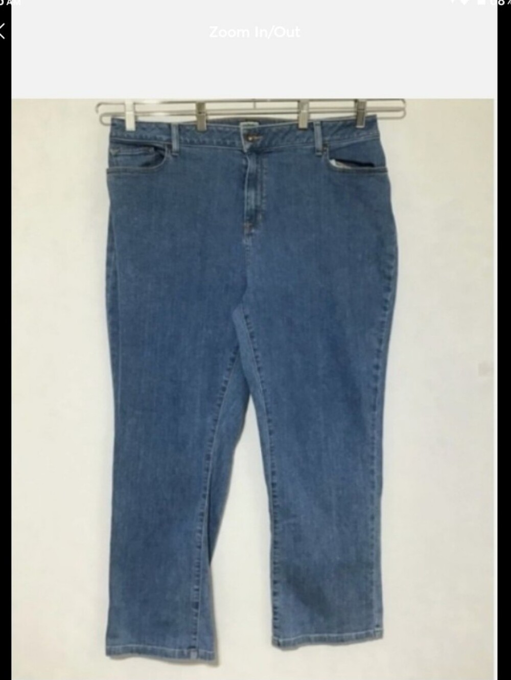 L.L. Bean Straight-Leg Women's Denim Jeans in Medium Blue